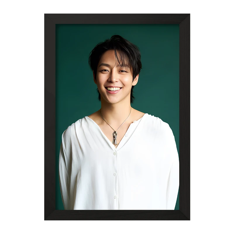 تابلو خندالو مدل کیم وو سونگ کد F11163