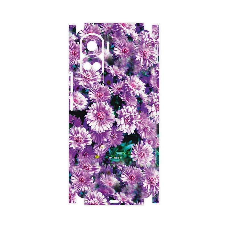 برچسب پوششی ماهوت مدل Purple_Flower-FullSkin مناسب برای گوشی موبایل آنر 90 Lite