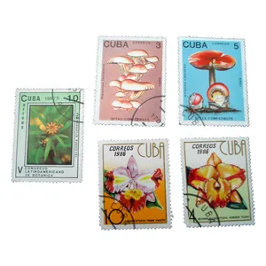 تمبر یادگاری مدل گل كد bc-2261 مجموعه 5 عددي