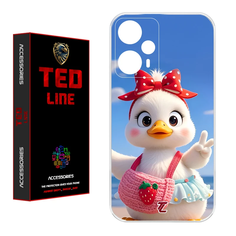 کاور تدلاین طرح اردک کد 1186 مناسب برای گوشی موبایل شیائومی Poco F5