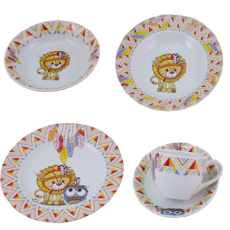 سرویس غذا خوری 5 پارچه طرح دوستان سیرک کد 7538