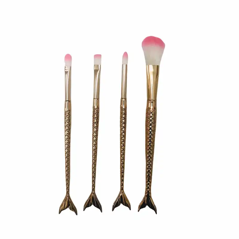 ست برس آرایشی مدل ماهی مجموعه 4 عددی