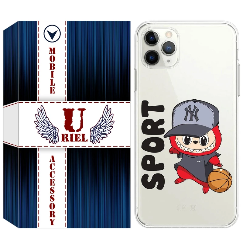 کاور یوریل مدل Clear کد 148 طرح لبوبو Labubu مناسب برای گوشی موبایل اپل iPhone 11 Pro Max