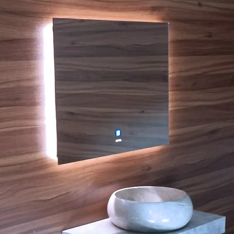 آینه سرویس بهداشتی آسان نصب فارابی مدل بک لایت تک تاچ کد  RE33T121/1