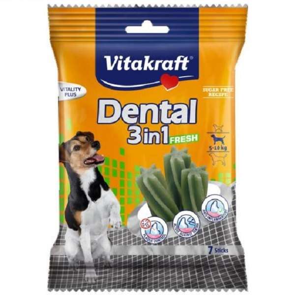  تشویقی سگ ویتاکرافت مدل FRESH Dental Small وزن 120 گرم