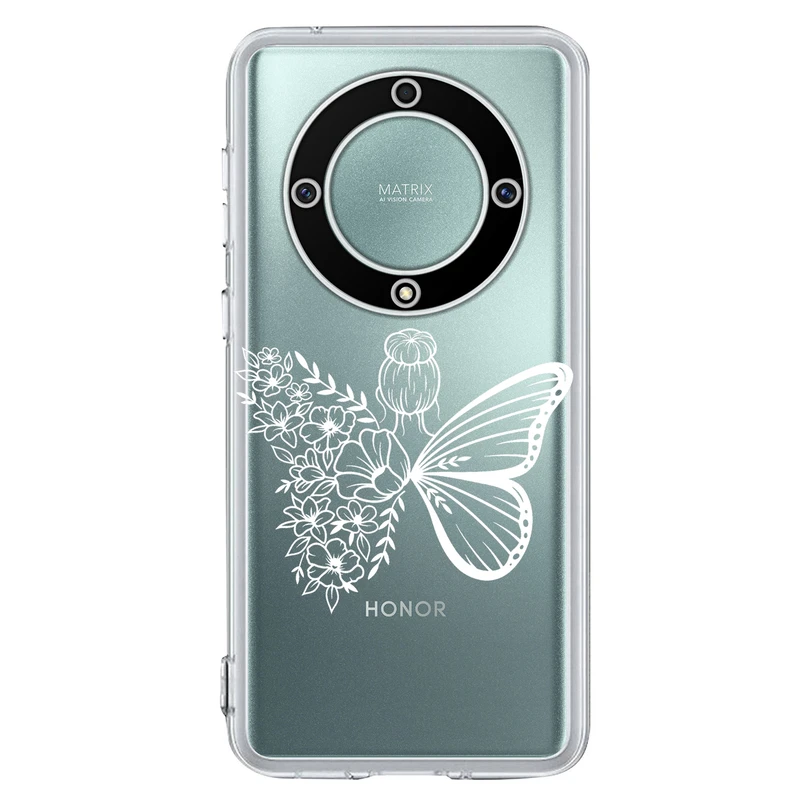 کاور مگافون طرح دختر پروانه ای مدل C53-W مناسب برای گوشی موبایل آنر X9A