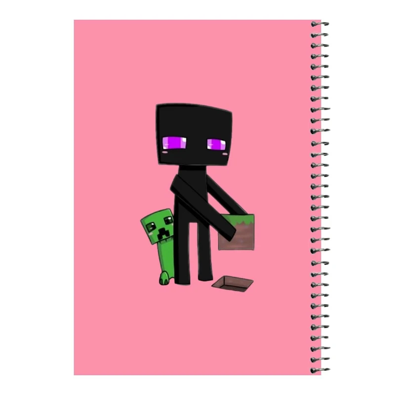 دفتر مشق 80 برگ اس جی مدل ماینکرفت   