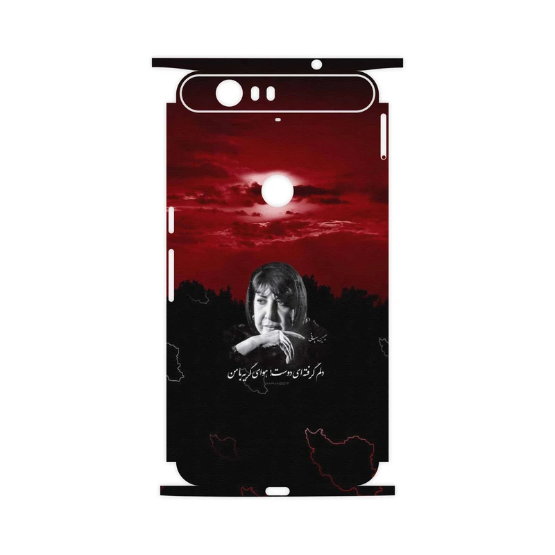 برچسب پوششی ماهوت مدل Simin Behbehani-FullSkin مناسب برای گوشی موبایل گوگل Nexus 6P