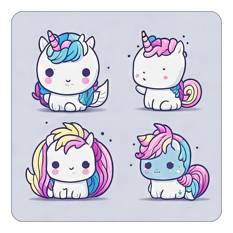 مگنت کاکتی طرح اسب تک شاخ و یونیکورن مدل mp30607