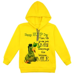 هودی پسرانه مدل الاغ F194 رنگ زرد