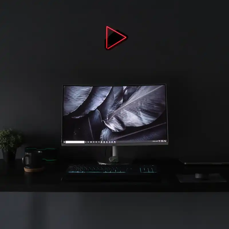 چراغ دیواری نئون دیزاین مدل Play-BL_RD