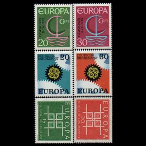 تمبر یادگاری مدل خارجی مجموعه 6 عددی 