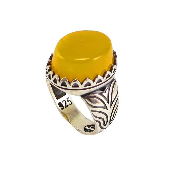 انگشتر نقره مردانه پارلا گوهر کد 3778