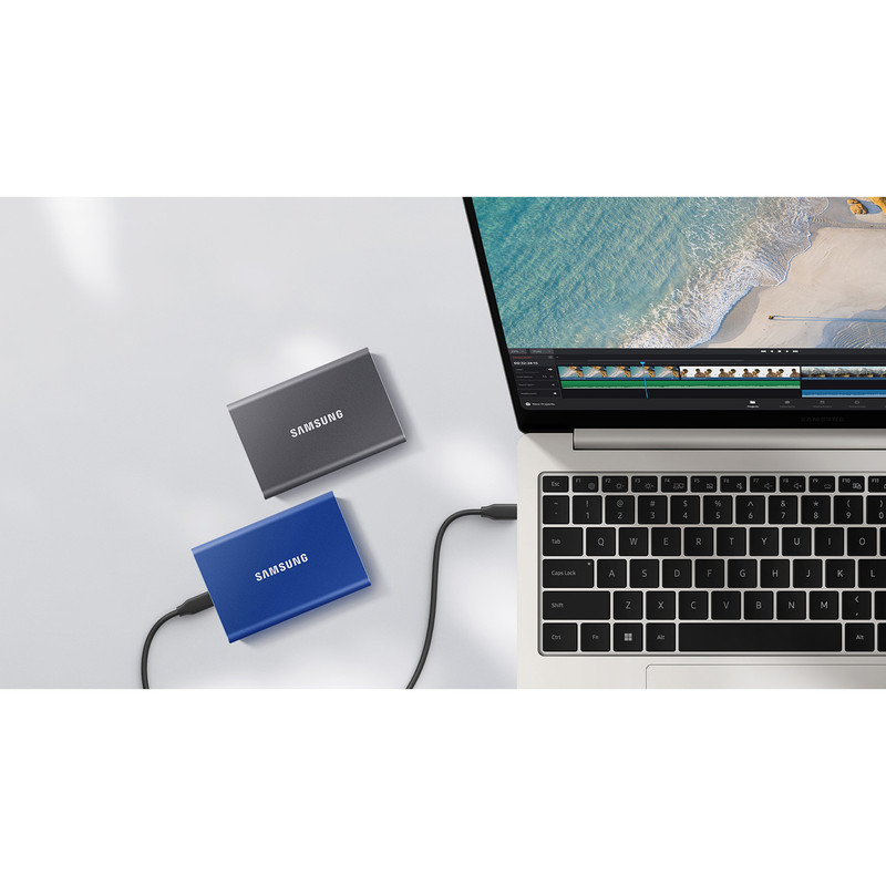 اس اس دی اینترنال سامسونگ مدل T7 USB 3.2 ظرفیت چهار ترابایت