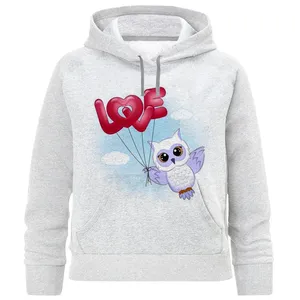 هودی دخترانه مدل جغد لاو F885