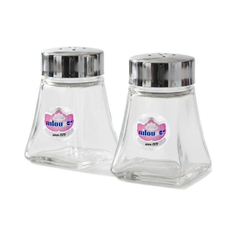 ست نمک‌پاش و فلفل‌پاش نیلوفر مدل کاج مجموعه دو عددی