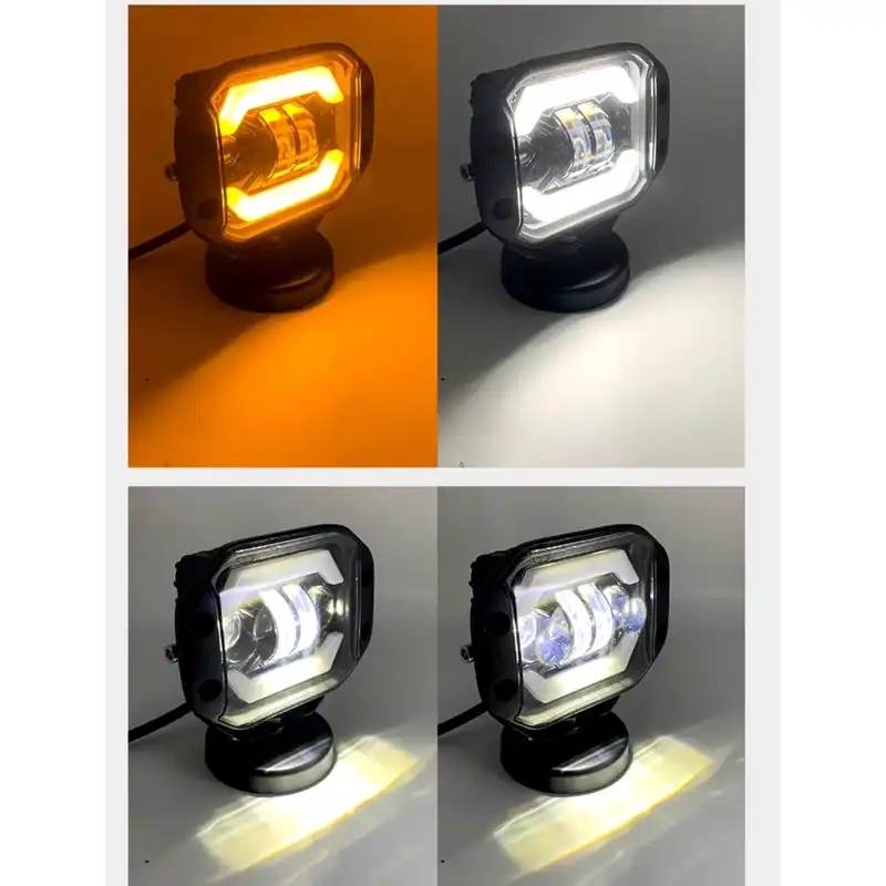 پرژکتور داخل سپر خودرو اچ اف دی طرح لبخند کد PR39 بسته دو عددی