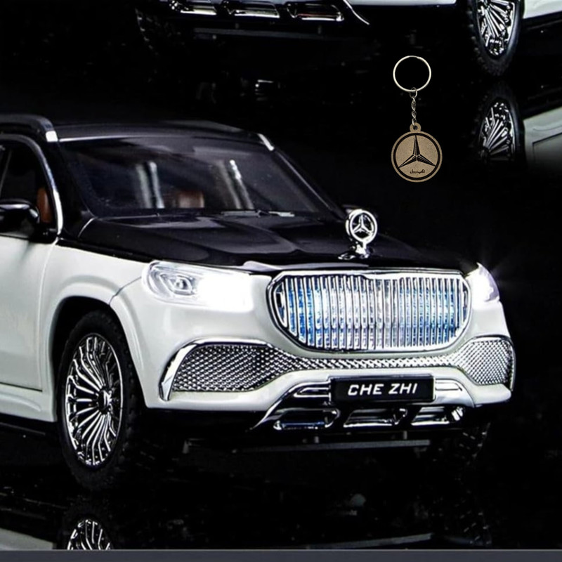 ماکت ماشین ناب سل مدل مرسدس بنز سقف کهکشانی فلزی موزیکال suv gla600 به همراه جاسوییچی