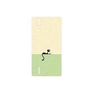 MAHOOT Minimal Internet Cat Icon Cover Sticker for Huawei Ascend P2