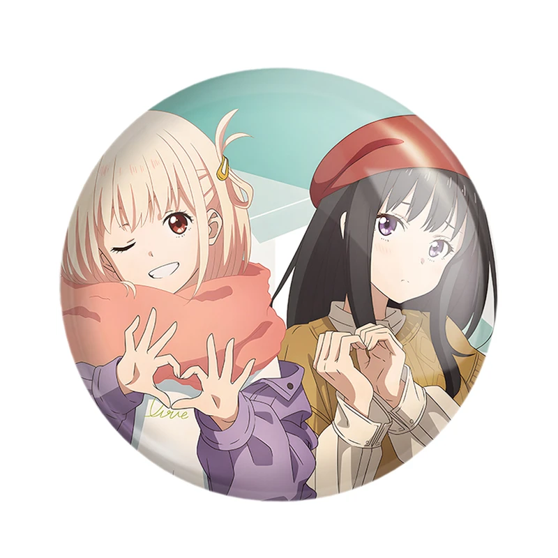 مگنت خندالو مدل تاکینا و چیساتو انیمه لیکوریس ریکویل Lycoris Recoil  کد 23091