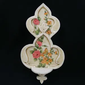 جاشمعی سرامیکی هیوا طرح دیواری گل و مرغ کد 11114686