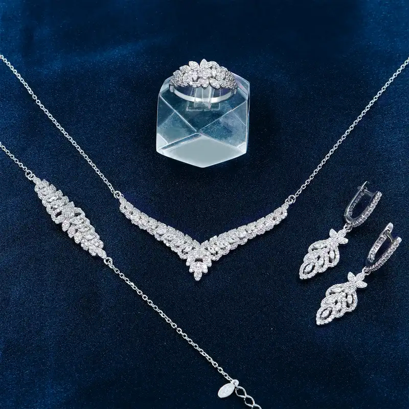 سرویس نقره زنانه جی تی ای مدل جی نایس