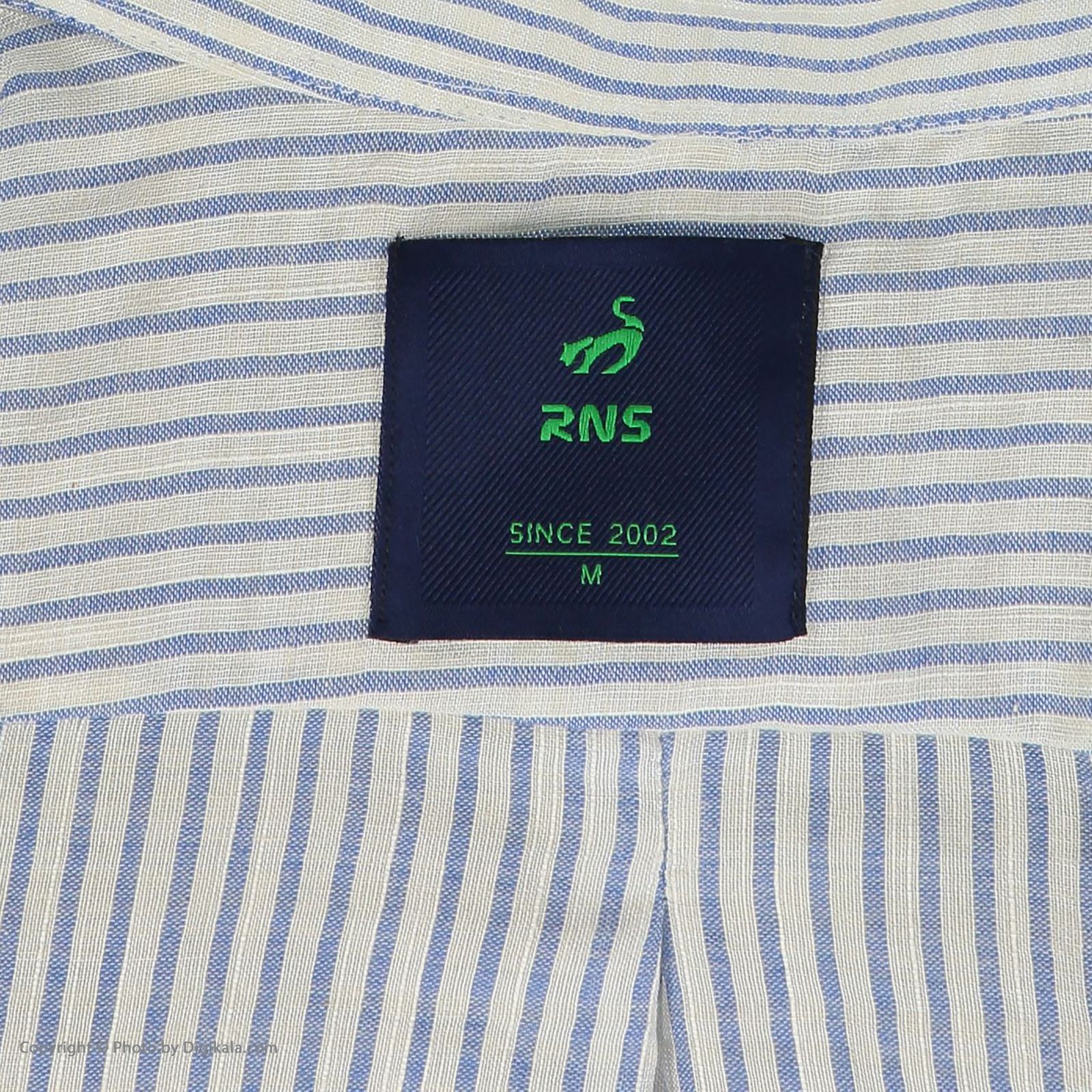 پیراهن آستین کوتاه مردانه آر اِن اِس مدل 12201372-blue -  - 6