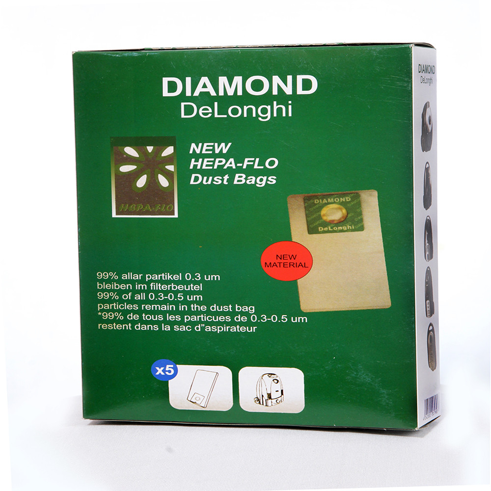 پاکت جاروبرقی کد B3 بسته 5 عددی مناسب برای جارو برقی دیاموند