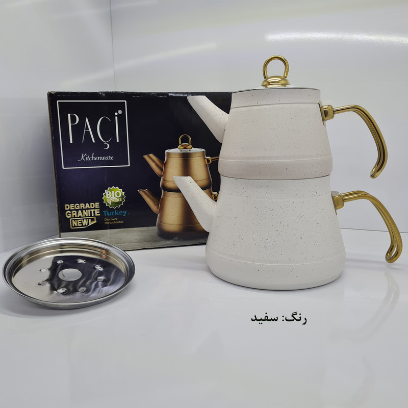 ست کتری و قوری پاچی مدل PIRAMITE به همراه استند فلزی ست کتری و قوری پاچی مدل PIRAMITE به همراه استند فلزی