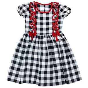 پیراهن دخترانه مدل چهارخونه کد SE2