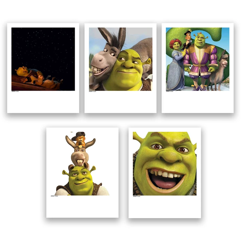 آویز تزیینی عرش مدل فانتزی انیمیشن شرک کد Asa1184 مجموعه پنج عددی