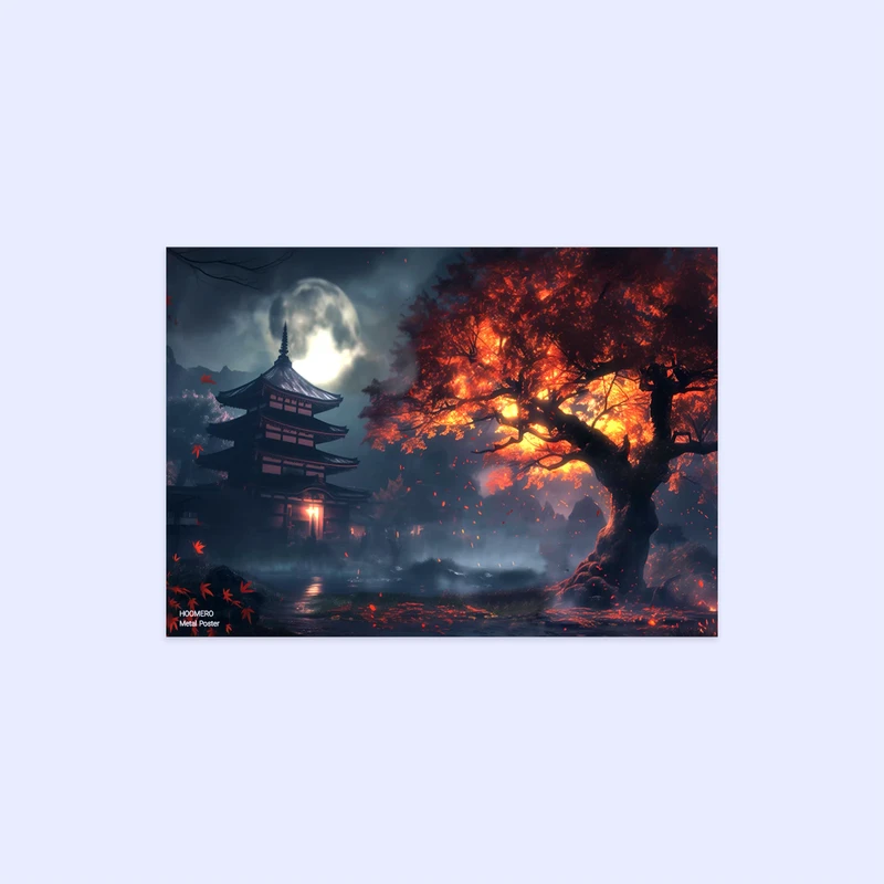 پوستر هومرو مدل فلزی طرح Ghost of tsushima کد PS862