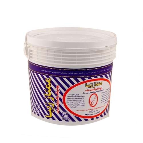 رنگ تمام پلاستیک سفید ممتاز زیبا کد 101 وزن 4 کیلوگرم