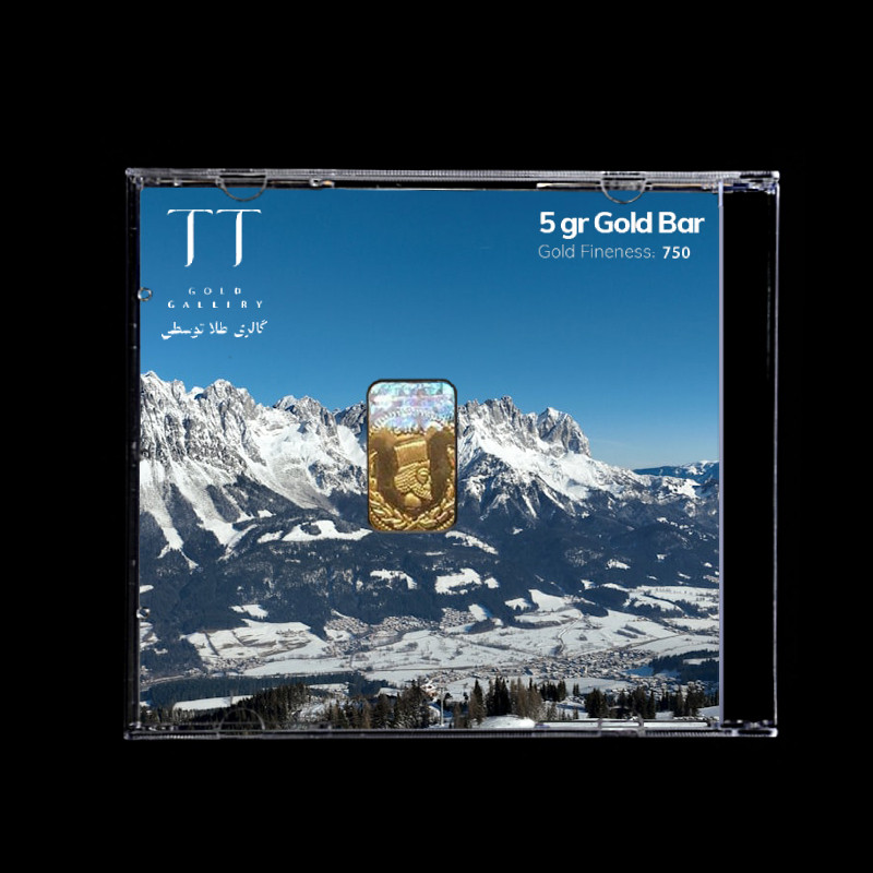 شمش طلا 18 عیار گالری طلا توسطی مدل F65559