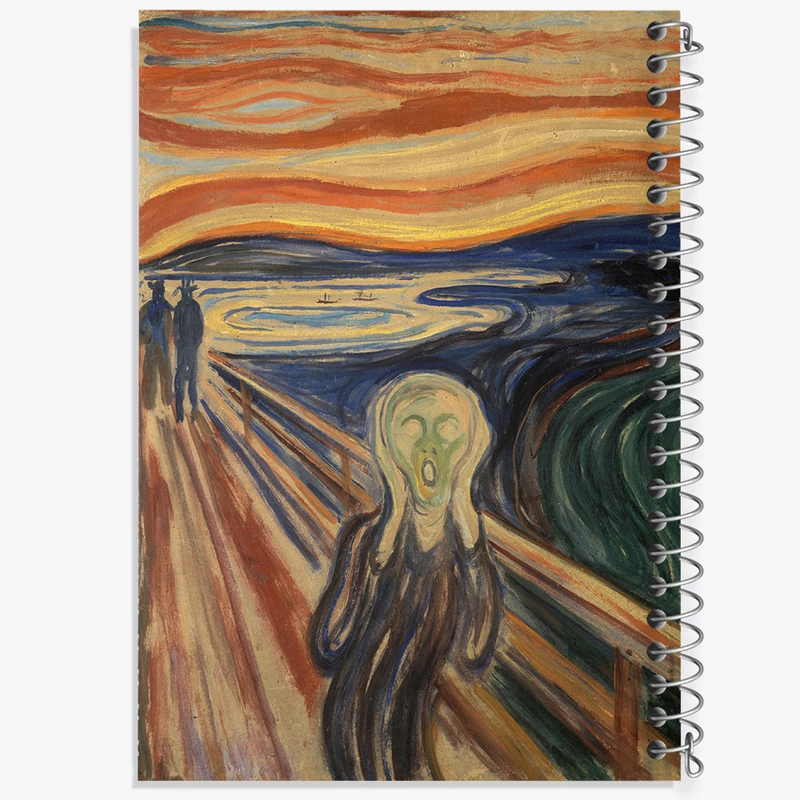 دفتر مشق 50 برگ خندالو طرح جیغ ادوارد مونک کد 36853