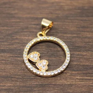 آویز گردنبند طلا 18 عیار زنانه قیراط طرح قلب کد GH2851