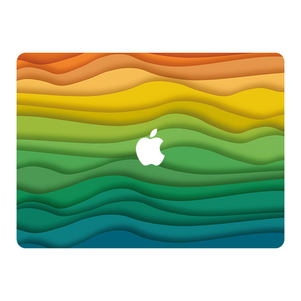 برچسب تزئینی مدل color کد 31 مناسب برای مک بوک پرو 15 اینچ