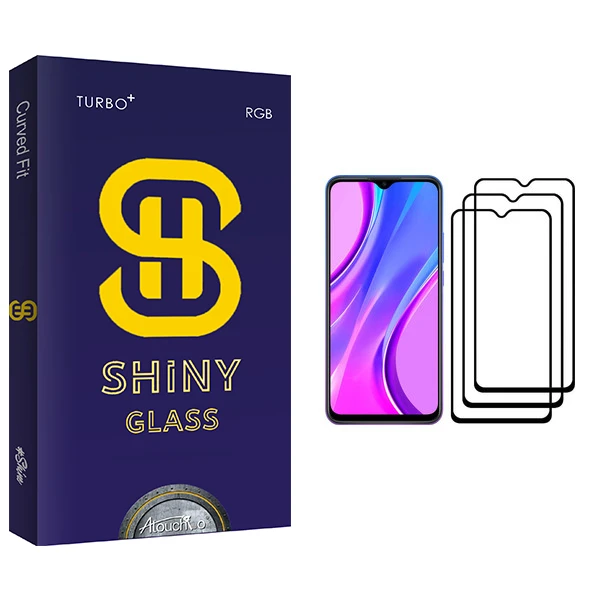 محافظ صفحه نمایش آتوچبو مدل Shiny Glass مناسب برای گوشی موبایل شیائومی Redmi 9 بسته سه عددی