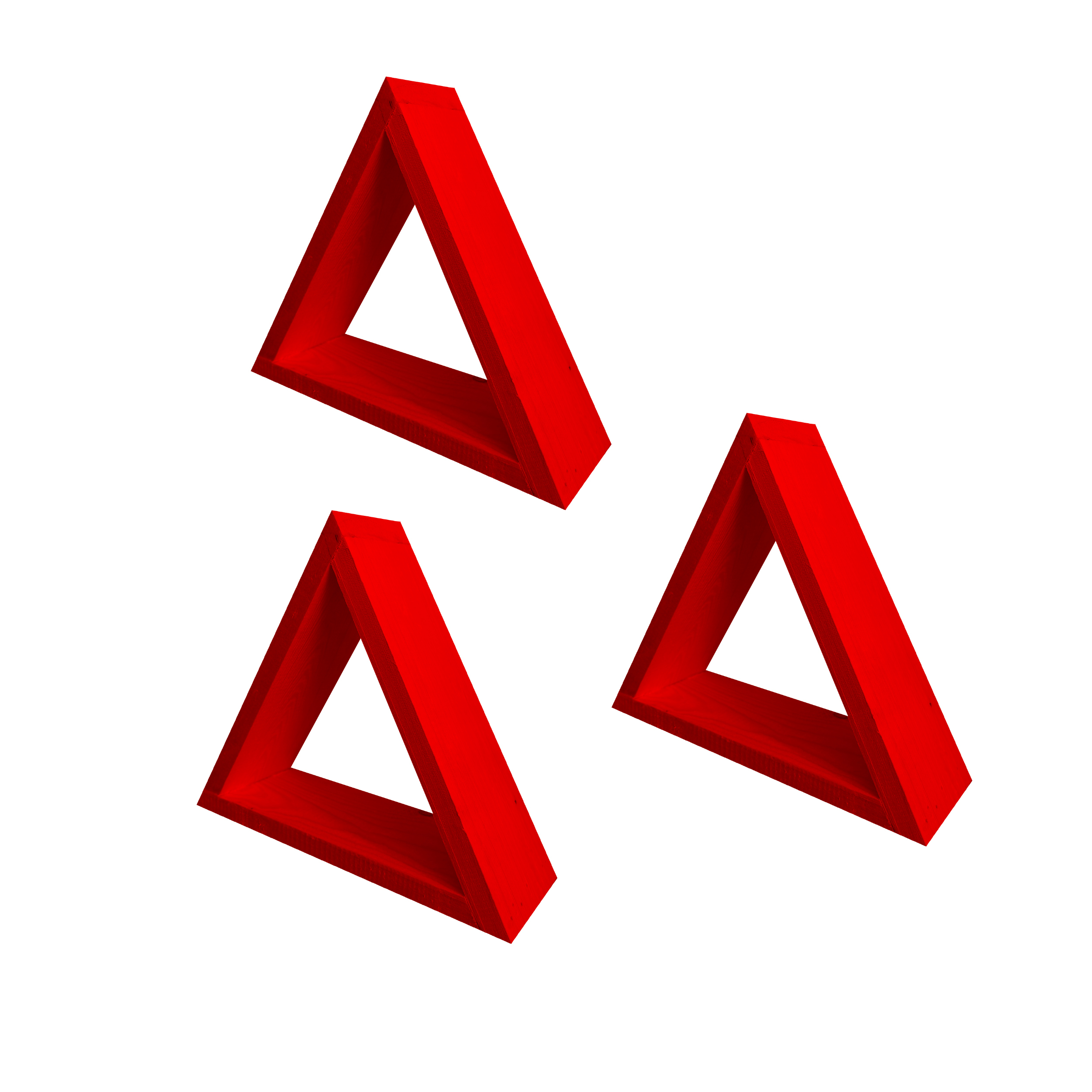 شلف دیواری مدل مثلث کد 124 مجموعه 3 عددی