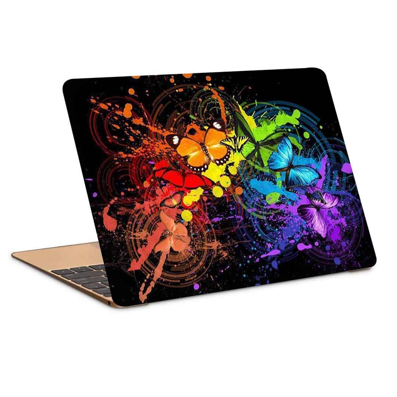 استیکر لپ تاپ طرح Butterflies-27 کد P-692 مناسب برای لپ تاپ 15.6 اینچ