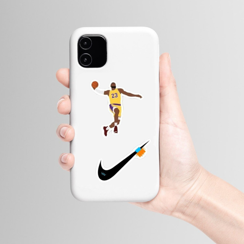 استیکر لپ تاپ و موبایل گوفی طرح کفش ورزشی مدل Air Jordan مجموعه 8 عددی