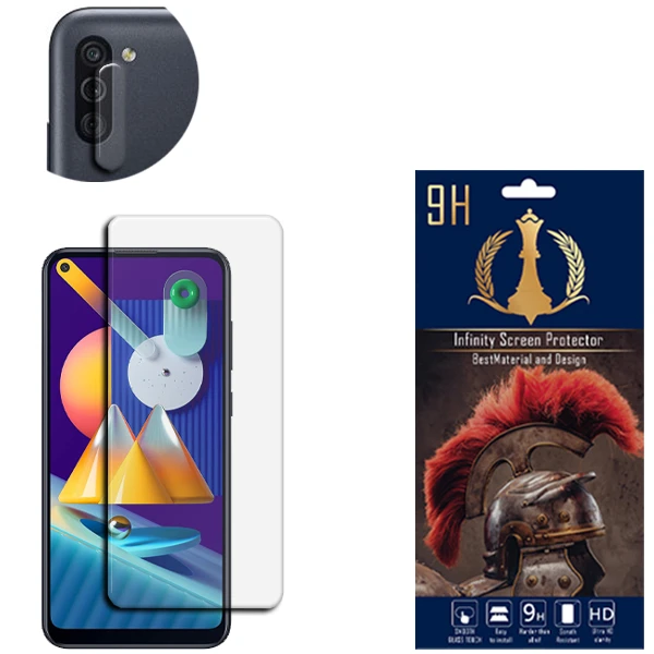   محافظ لنز دوربین اینفینیتی مدل PRO MAX مناسب برای گوشی موبایل سامسونگ Galaxy M11 به همراه محافظ صفحه نمایش