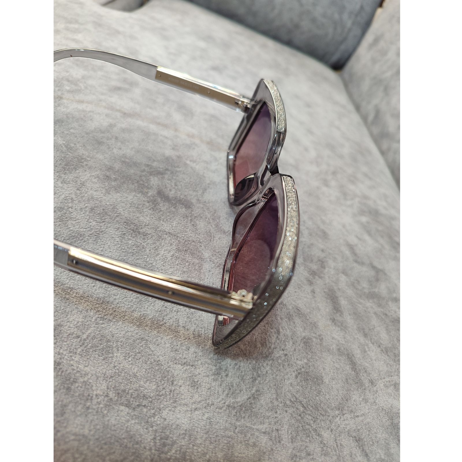 عینک آفتابی زنانه مدل مربعی کائوچو شاین دار کد 0140 UV400 -  - 5