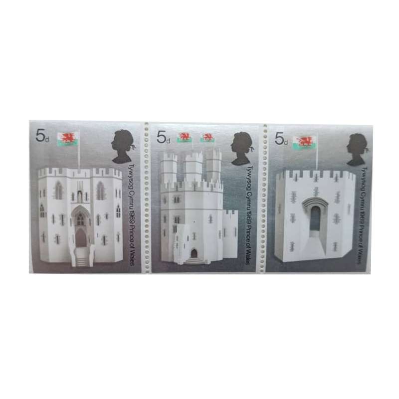 تمبر یادگاری مدل قلعه انگلیس مجموعه 3 عددی