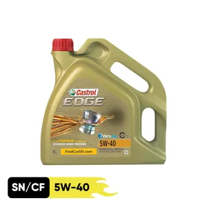 روغن موتور خودرو بنزینی کاسترول مدل 5w40 edge حجم 4 لیتر