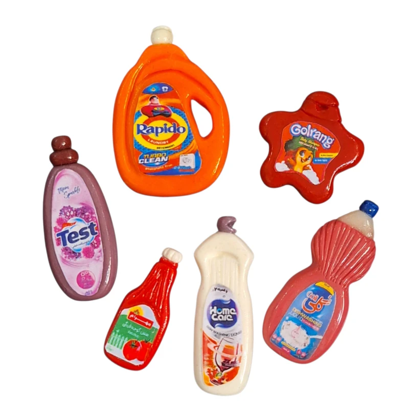 ست اسباب بازی آشپزخانه مدل مینیاتوری مجموعه 6 عددی