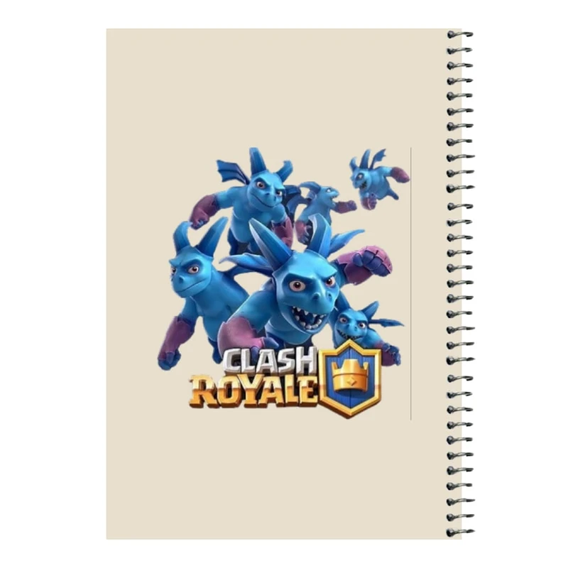 دفتر مشق 80 برگ اس جی مدل کلش رویال کد۲۲   