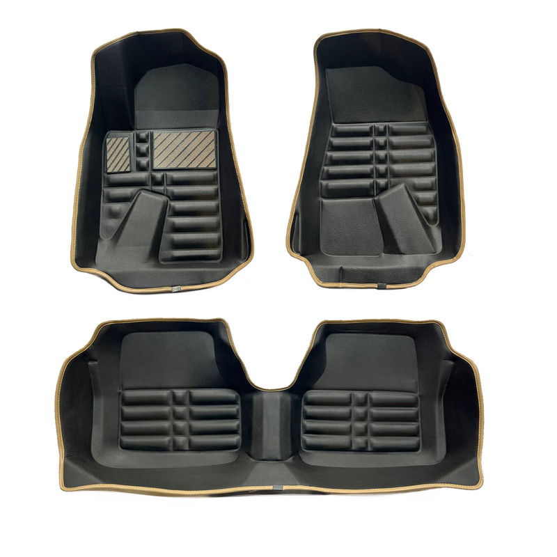 کفپوش پنج بعدی خودرو مدل نواردار مناسب برای سمند سورن به همراه کفپوش صندوق