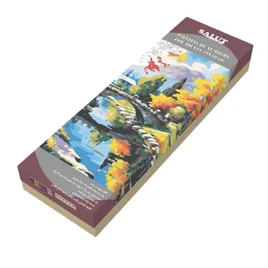 بسته رنگ آمیزی سالوت مدل آکرولیک کد 031117 مجموعه 18 عددی