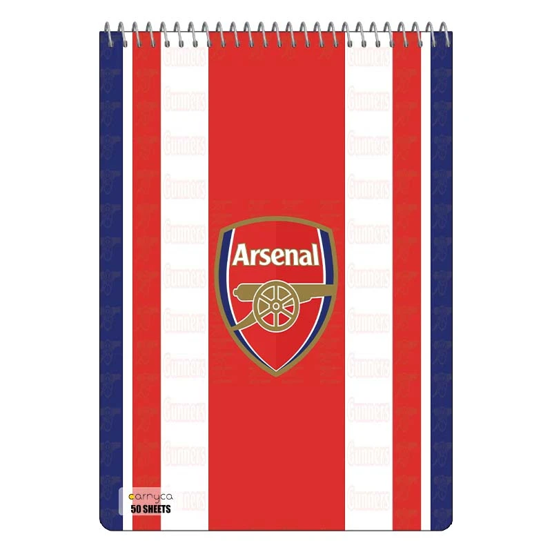 دفتر نقاشی 50 برگ سیمی کارنیکا طرح آرسنال Arsenal کد 91144